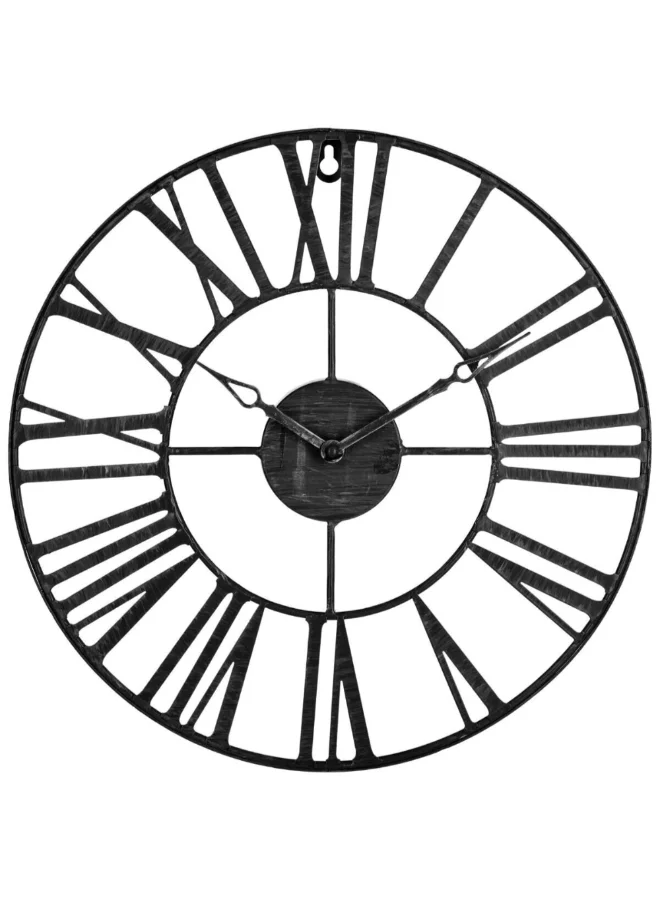 atmosphera Andras Elegant Design Vintage Analog Wall Clock Black 36 cm 162261C
